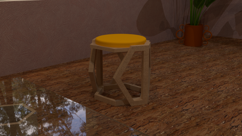 honeycomb stool/side table - Image 2