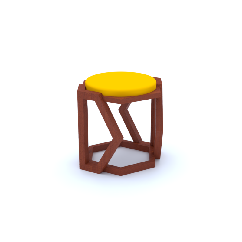 honeycomb stool/side table - Image 4